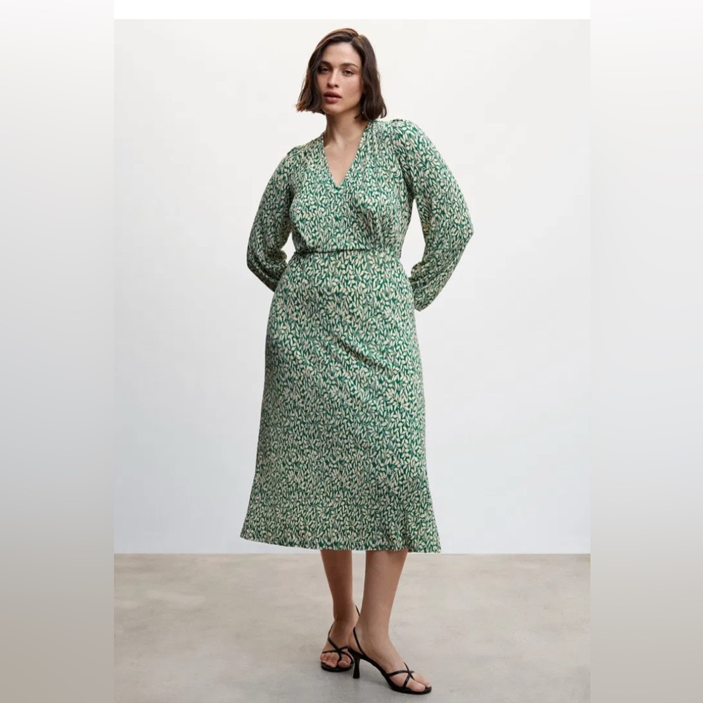 Green Floral Women's Dress